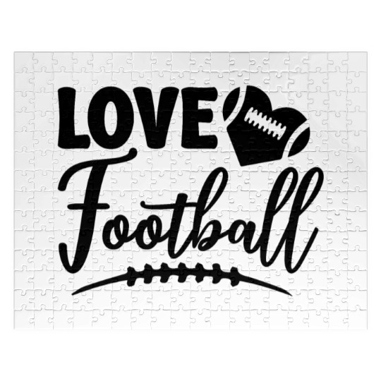 Love Football Game Day American Football Lovers Jigsaw Puzzles