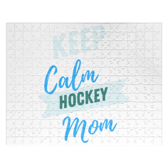 Keep Calm Hockey Mom Jigsaw Puzzles