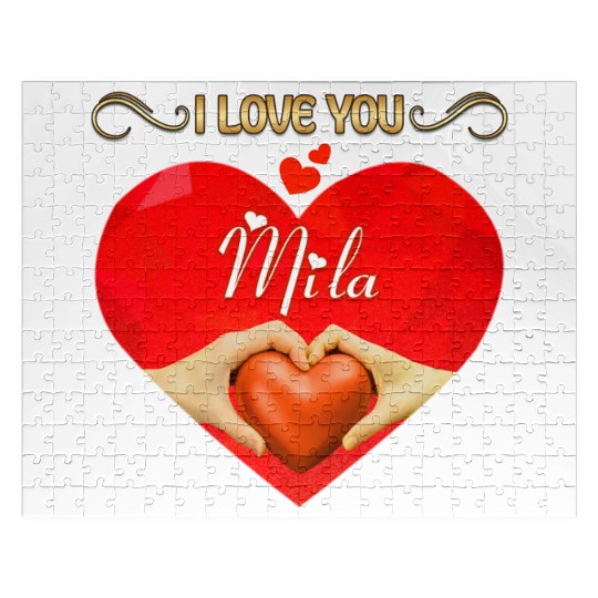 I love you Mila Jigsaw Puzzles