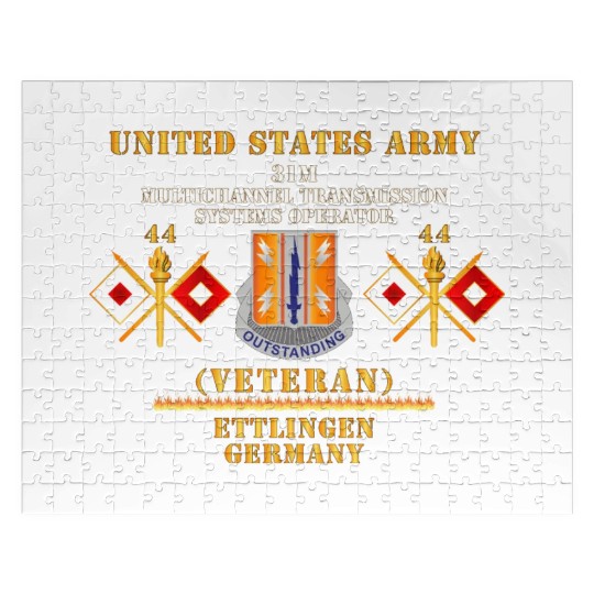 44th Signal Bn 31M US Army Veteran Ettlingen GE Jigsaw Puzzles