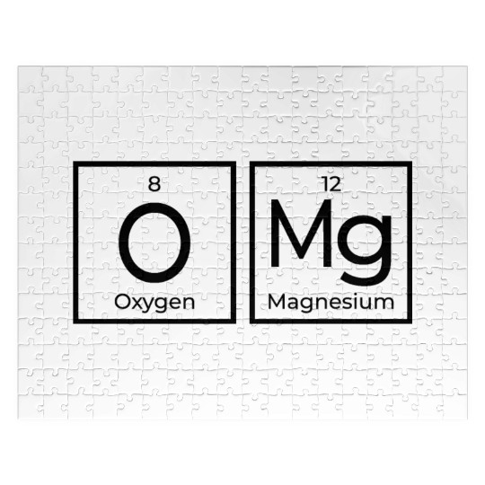 OMG Periodical Table Chemistry Science Geek Gifts Jigsaw Puzzles
