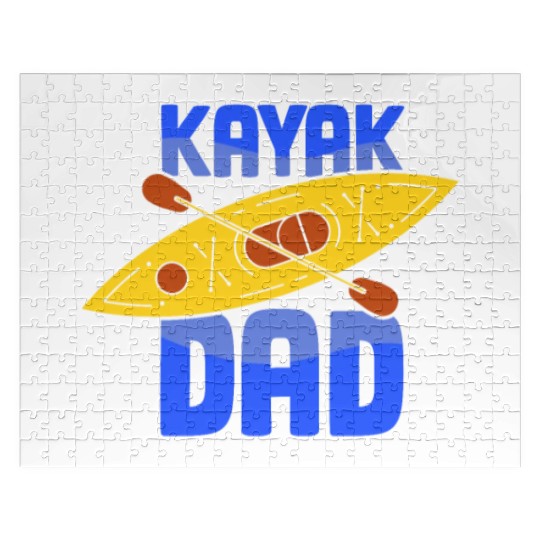Kayak Dad Kayakist Kayaking Hobby Lover Jigsaw Puzzles