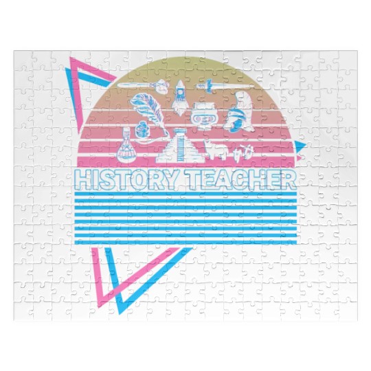 History Teacher Retro Jigsaw Puzzles