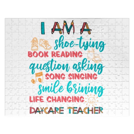 Childcare Kindergarten Preschool Daycare Teacher Jigsaw Puzzles
