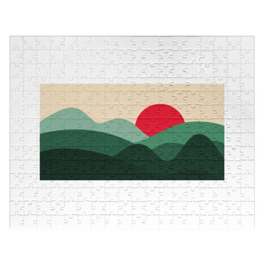 Minimalist Sun Jigsaw Puzzles