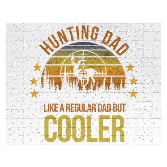Funny Deer Hunting Dad Cool Hunt Hunter Fan Jigsaw Puzzles