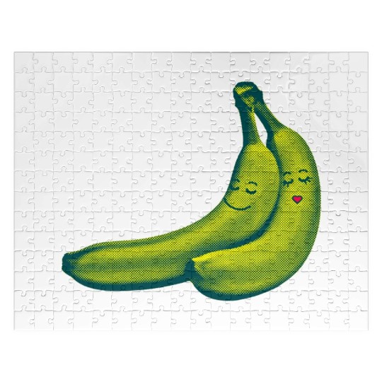 HAPPY BANANA LOVE COUPLE Jigsaw Puzzles