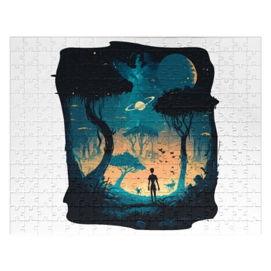 cartoon alien Jigsaw Puzzles