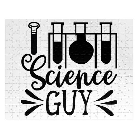 Science Guy Nerd Geek Teacher Student Gift Ideas Jigsaw Puzzles