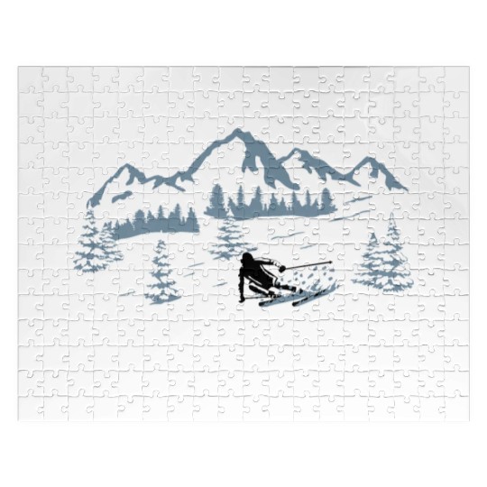 Skiing, Skier, Ski, Winter Snow Mountains Jigsaw Puzzles