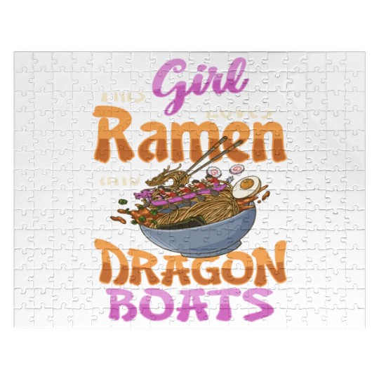 Ramen and Dragon Boat Racing Design for Dragon Jigsaw Puzzles