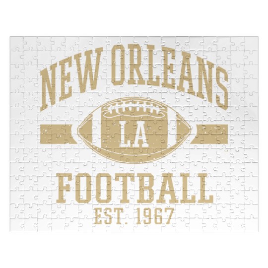 New Orleans Football Vintage Louisiana Nola Saint Jigsaw Puzzles