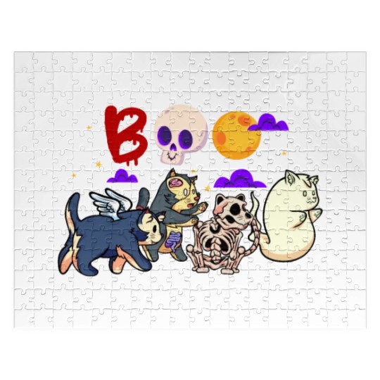 Boo! | Spooky Funny Halloween | Mummy Skeleton Jigsaw Puzzles