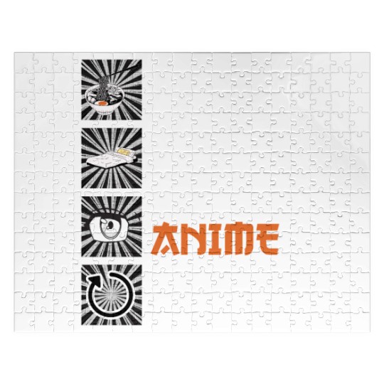 Eat, Sleep, Anime, Repeat - Gift For Christmas Day Jigsaw Puzzles