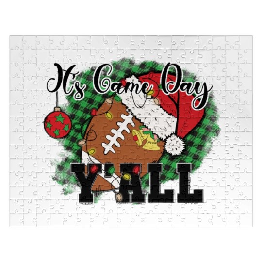 I's Game Day Y'All Santa Football America Jigsaw Puzzles