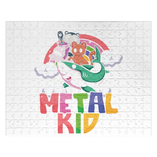 Shark Unicorn Panda Cat Love Music Rock Metal Kid Jigsaw Puzzles