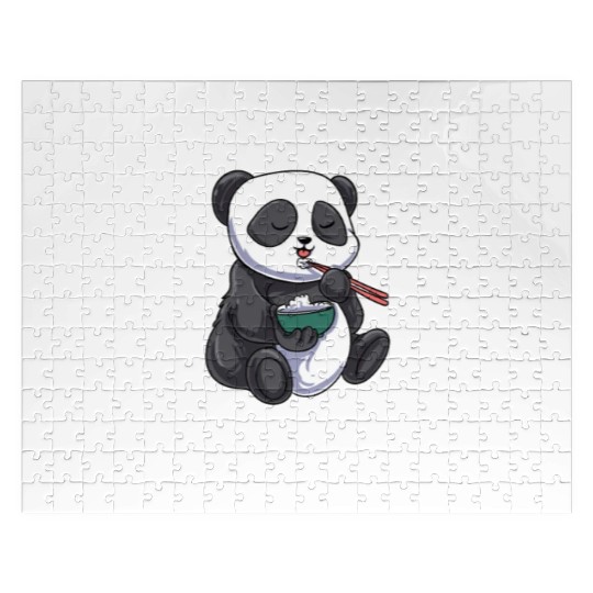 Exercise I Thought You Said Extra Rice Panda Cute Jigsaw Puzzles