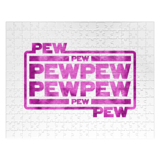 Pew Pew Pew Jigsaw Puzzles