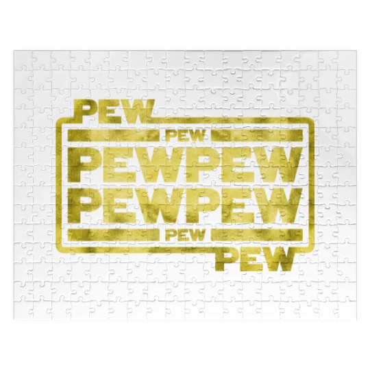 Pew Pew Pew Jigsaw Puzzles