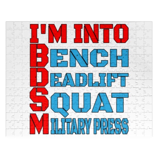 Im Into BDSM Bench Squat Deadlift Military Press14 Jigsaw Puzzles
