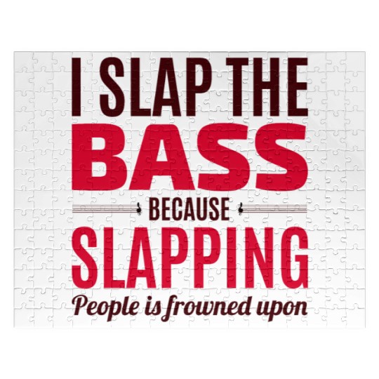 Bass Guitar Player Music Musician Bassist Funny Jigsaw Puzzles