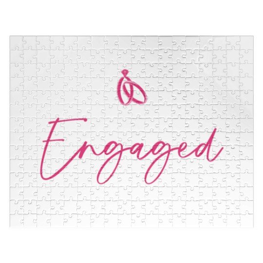 Finally Engaged MF - Bride Bachelorette Party Jigsaw Puzzles