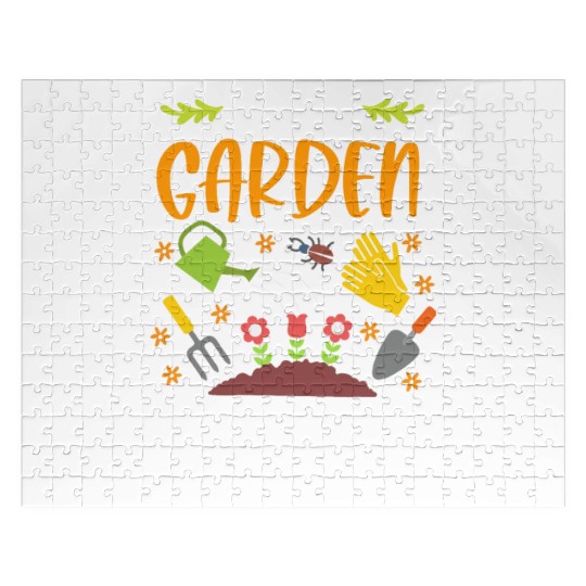 Life's A Garden Dig It Funny Gardening Pun Jigsaw Puzzles
