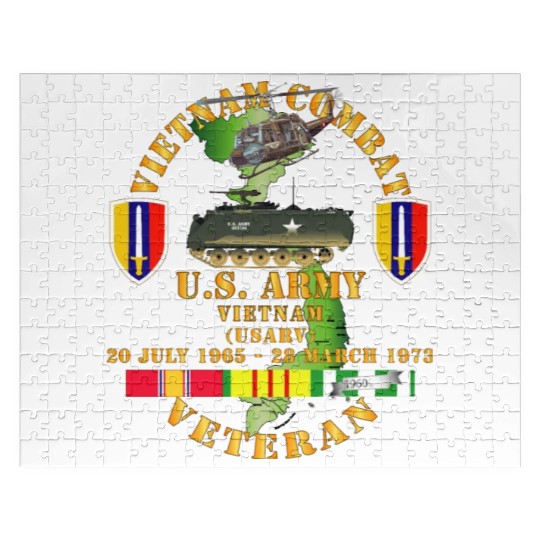 Army Vietnam Combat Veteran US Army Vietnam USARV Jigsaw Puzzles