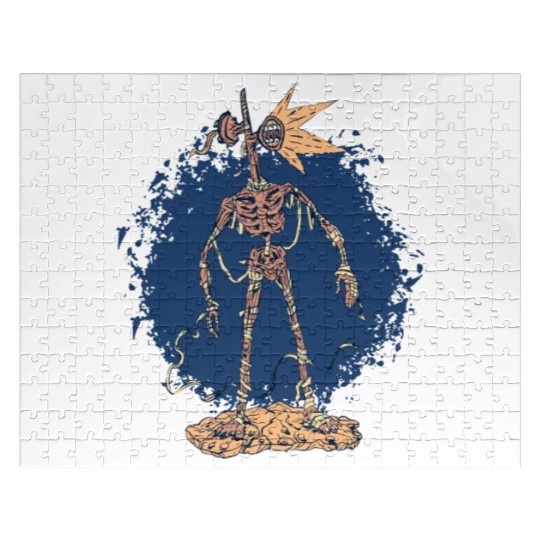 Scary creepy mummy skeleton Scary creepy mummy ske Jigsaw Puzzles