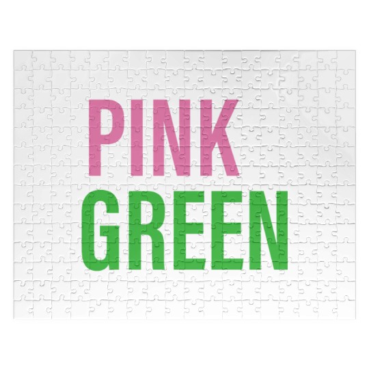 It's The Pink and Green For Me Sorority Jigsaw Puzzles