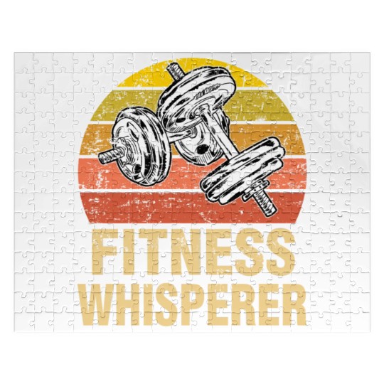Fitness Whisperer Funny Weightlifting Gym Workout Jigsaw Puzzles