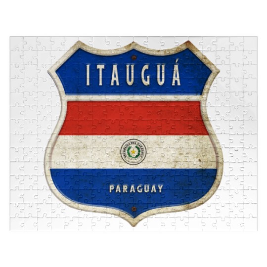 Itauguá Paraguay coat of arms flag design Jigsaw Puzzles