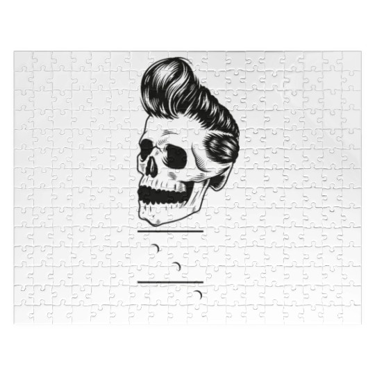 Rock N Roll Skeleton Head -Sweet Rock On Guitar Jigsaw Puzzles