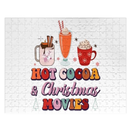 Hot cocoa and Christmas movies. Jigsaw Puzzles