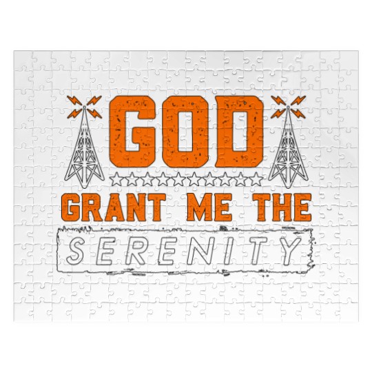 Ham Radio God Grant Me The Antenna Radio Operator Jigsaw Puzzles