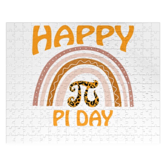 Happy Pi Day Mathematic Math Teacher Gifts Leopard Jigsaw Puzzles