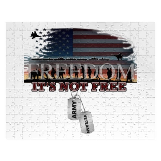 Army Veteran Freedom Isn't Free Jigsaw Puzzles