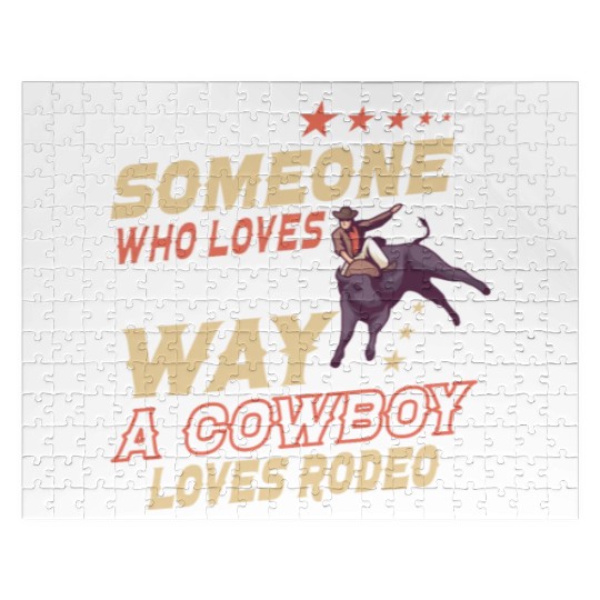 Rodeo Bull Riding Livestock Show Farmer Cattle Jigsaw Puzzles