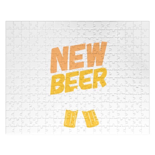 Happy New Beer New Year's Alcohol Drinking Gift Jigsaw Puzzles
