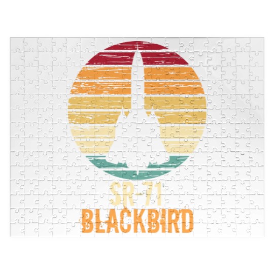 Vintage Sr-71 Blackbird Military Aviation Aircraft Jigsaw Puzzles