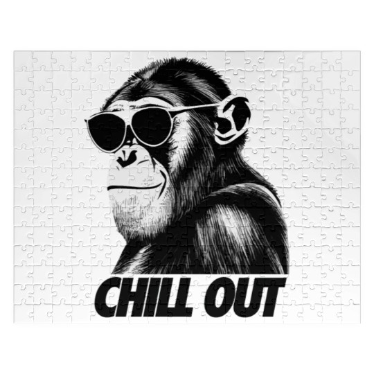 Chimpanzee chill out Jigsaw Puzzles