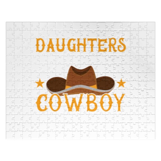 Cowboy Barn Bull Rider Rodeo Country Western Movie Jigsaw Puzzles