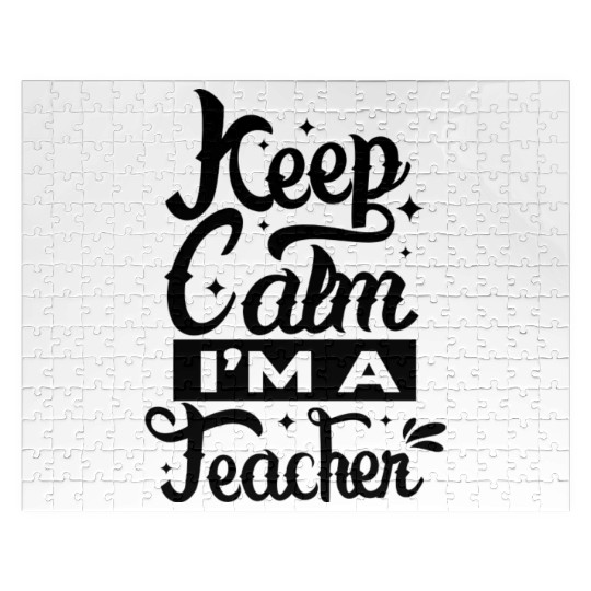 keep calm i'm a teacher Jigsaw Puzzles
