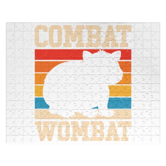 Combat Wombat For A Wombats Lover Jigsaw Puzzles