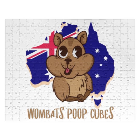 Wombats Poop Cubes For A Wombat Lover Jigsaw Puzzles