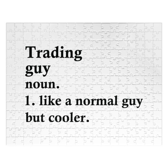 Trading Guy Funny Trader Definition Jigsaw Puzzles