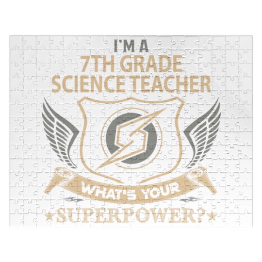 7Th Grade Science Teacher Jigsaw Puzzles - Superpower Job