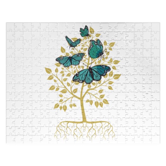Butterfly Tree Beautiful Animal Butterflies Tree Jigsaw Puzzles