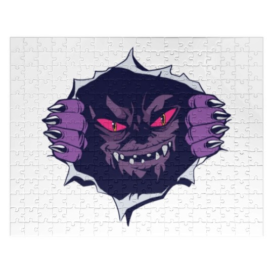 Scary creepy monster Scary creepy monster inspirat Jigsaw Puzzles