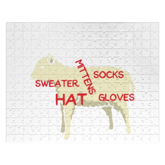Knitting Knitter Crochet Needle Knitting Lamb Wool Jigsaw Puzzles